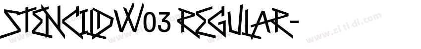 StencilDW03 Regular字体转换 StencilDW03 Regular字体转换